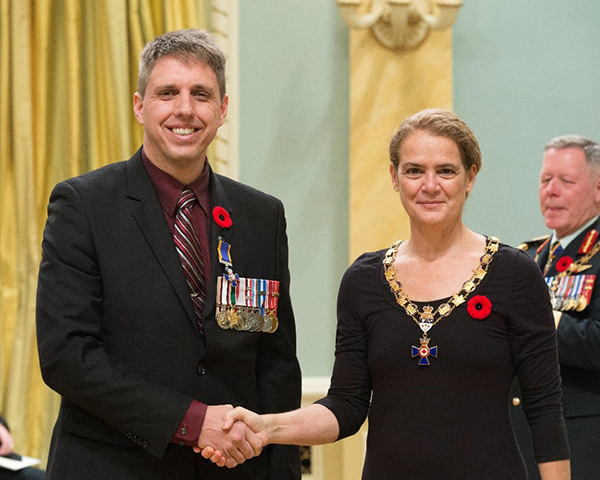 Sean Kelly recognized by Governor General of Canada