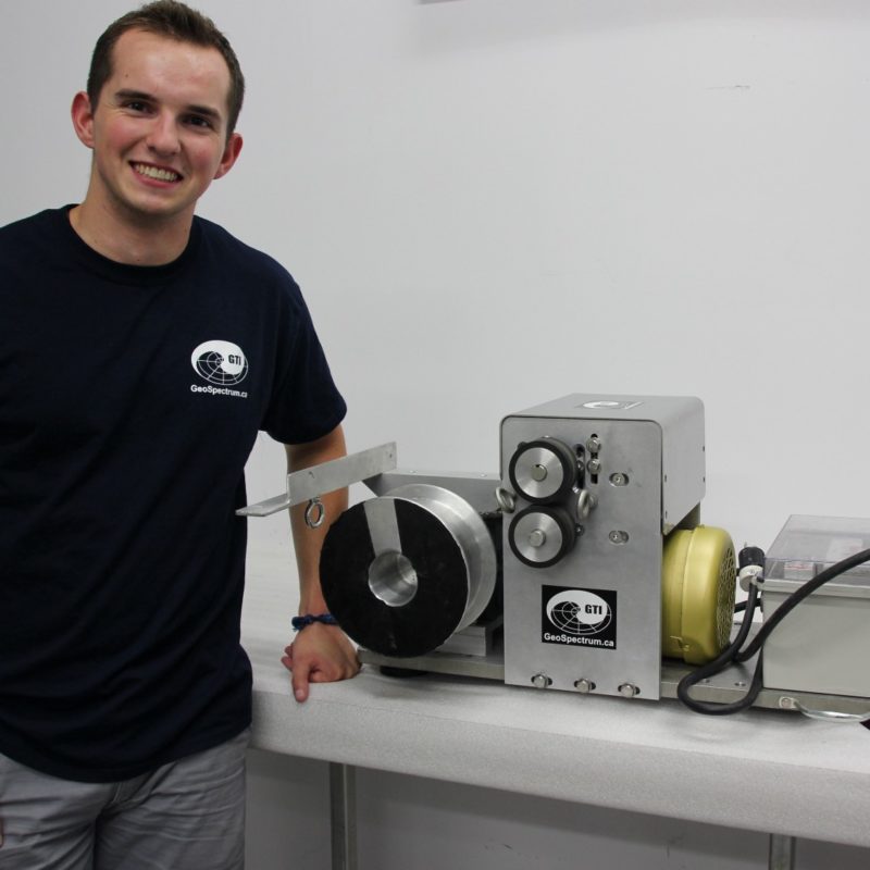 Nick Zachernuk, an engineering student at Dalhousie University, designed and built this winch.